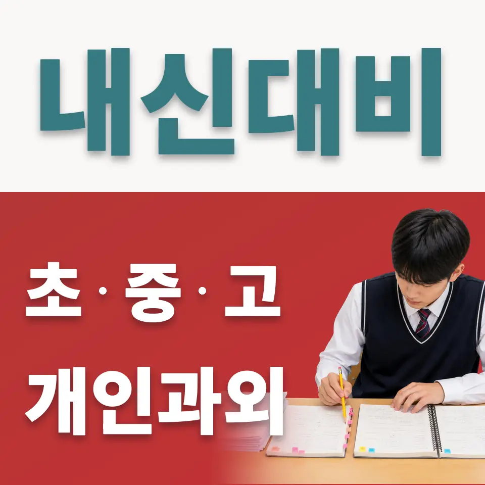 성남시 중학생 사회과외 학습 안내