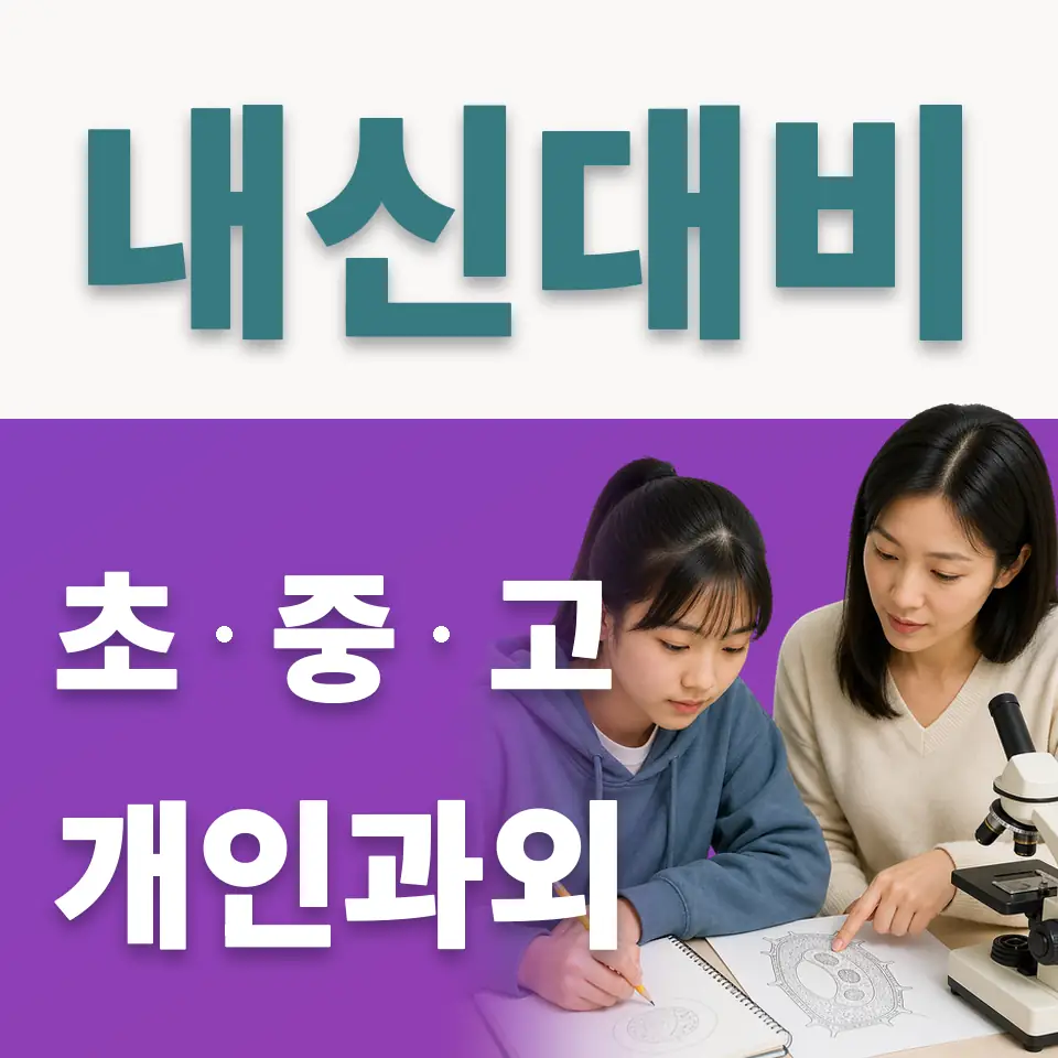 광진구 중학생 사회과외 학습 안내