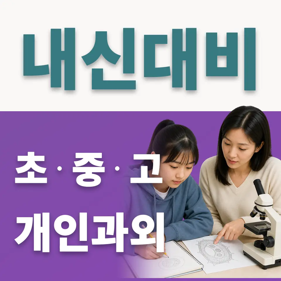 신천동 고등 사회과외 학습 안내