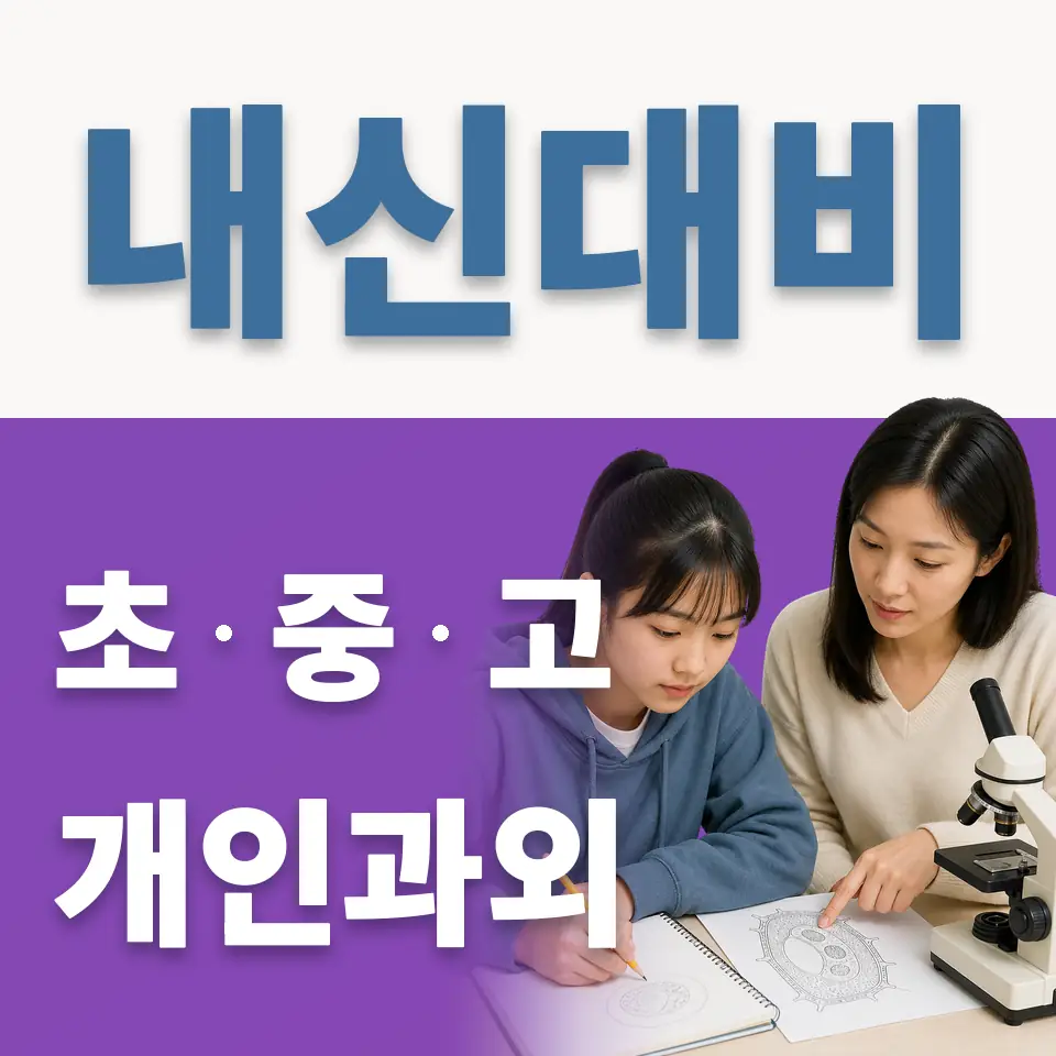누상동 과외 학습 안내