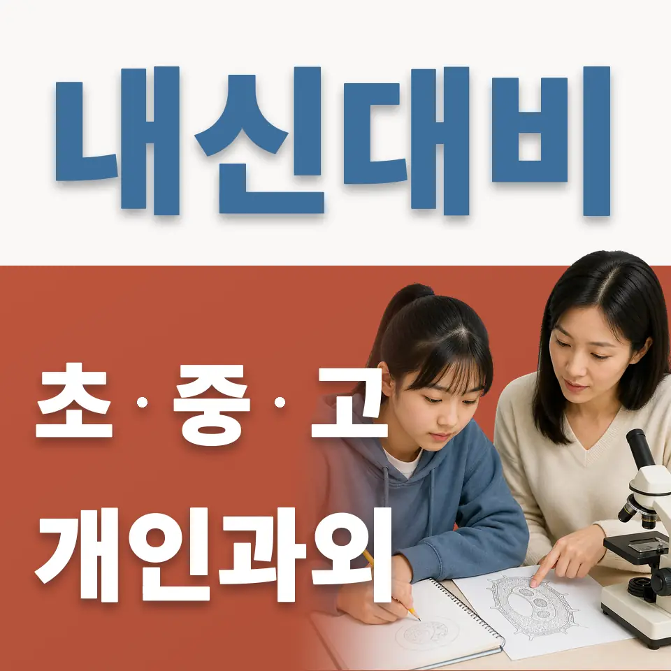 신기초 과외 학습 안내