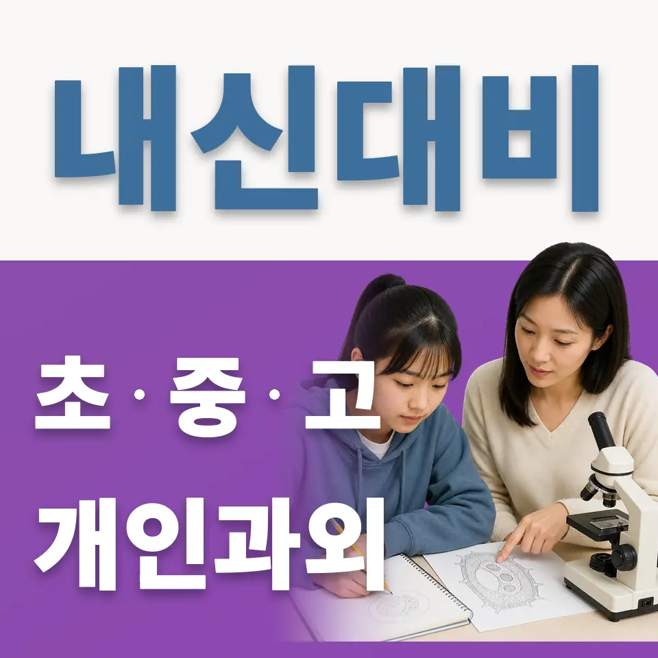 명일초 영어과외 학습 안내