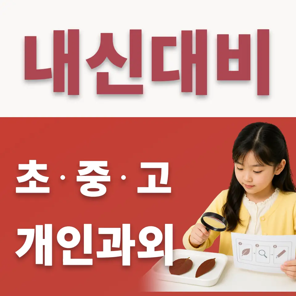 성원초 수학과외 학습 안내